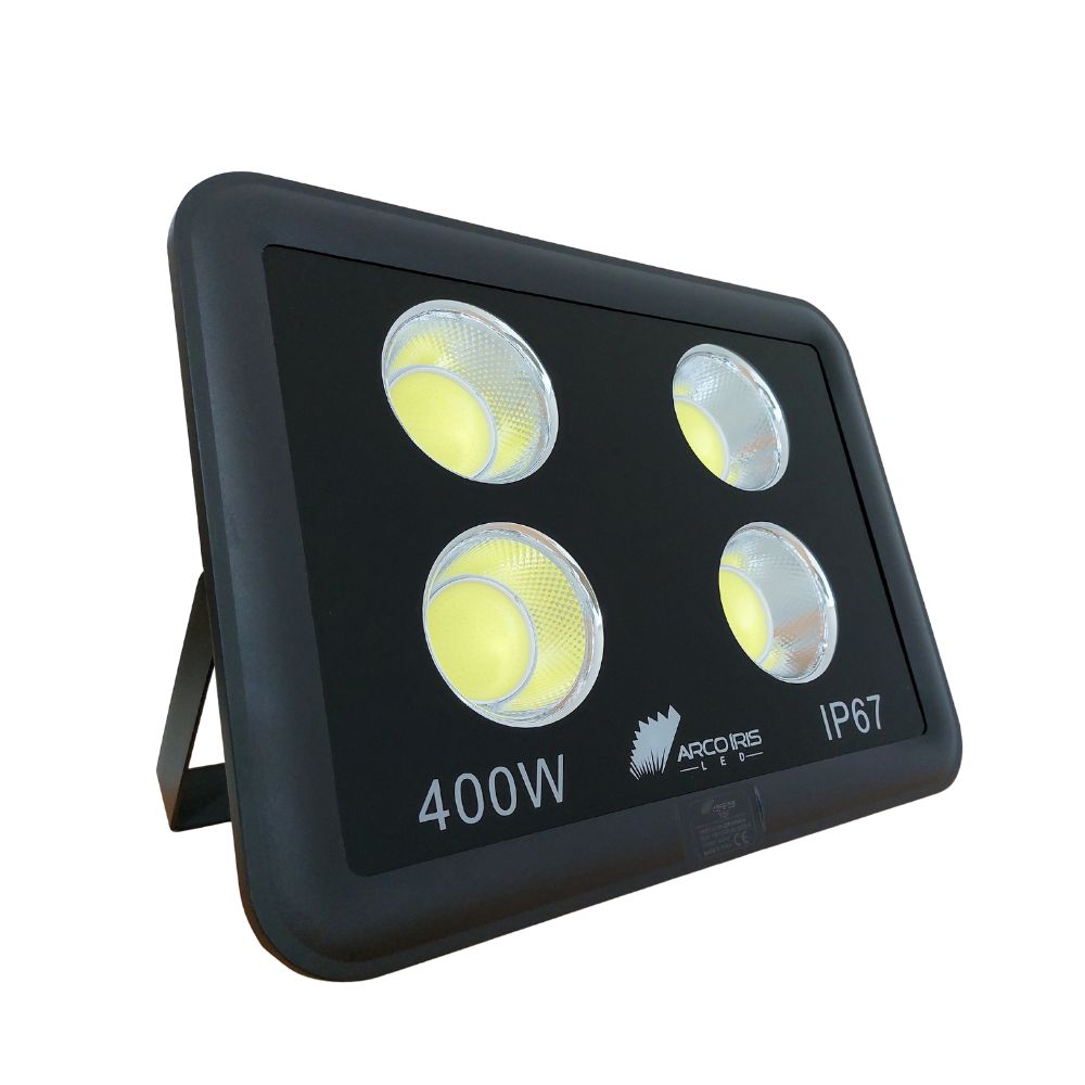 Refletor LED 400w COB Holofote Ip66 Branco Frio Alta Potência - ARCO ÍRIS  LED