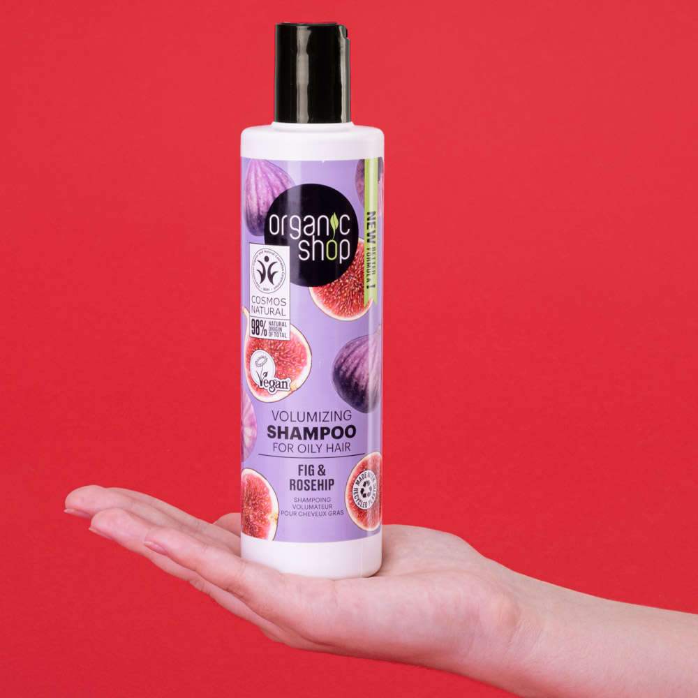 Shampoo para Cabelo Oleoso Vegano Óleo de Rosa Mosqueta Organic