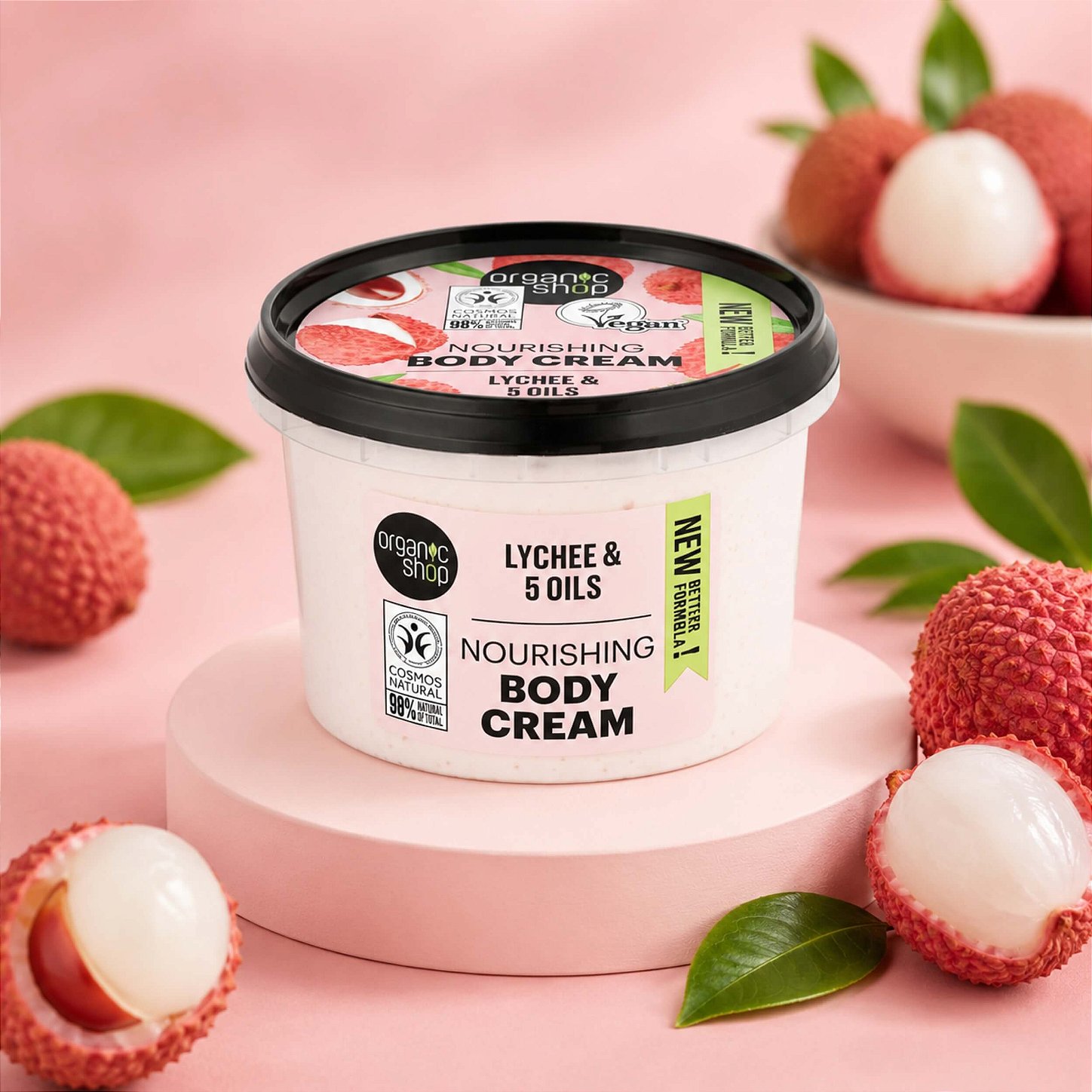 Creme Hidratante Corporal - Lichia e 5 Óleos Organic Shop