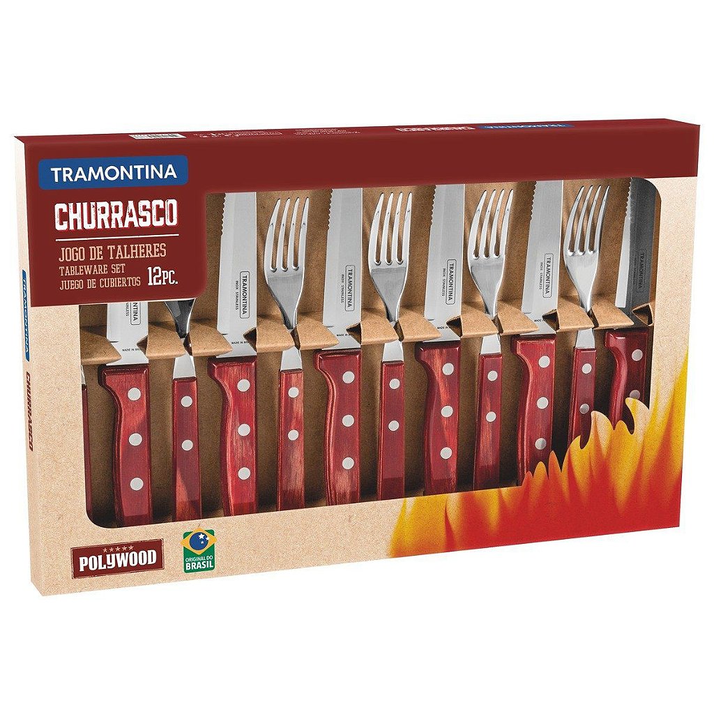 Garfo Churrasco Jumbo Polywood - Tramontina, Talher