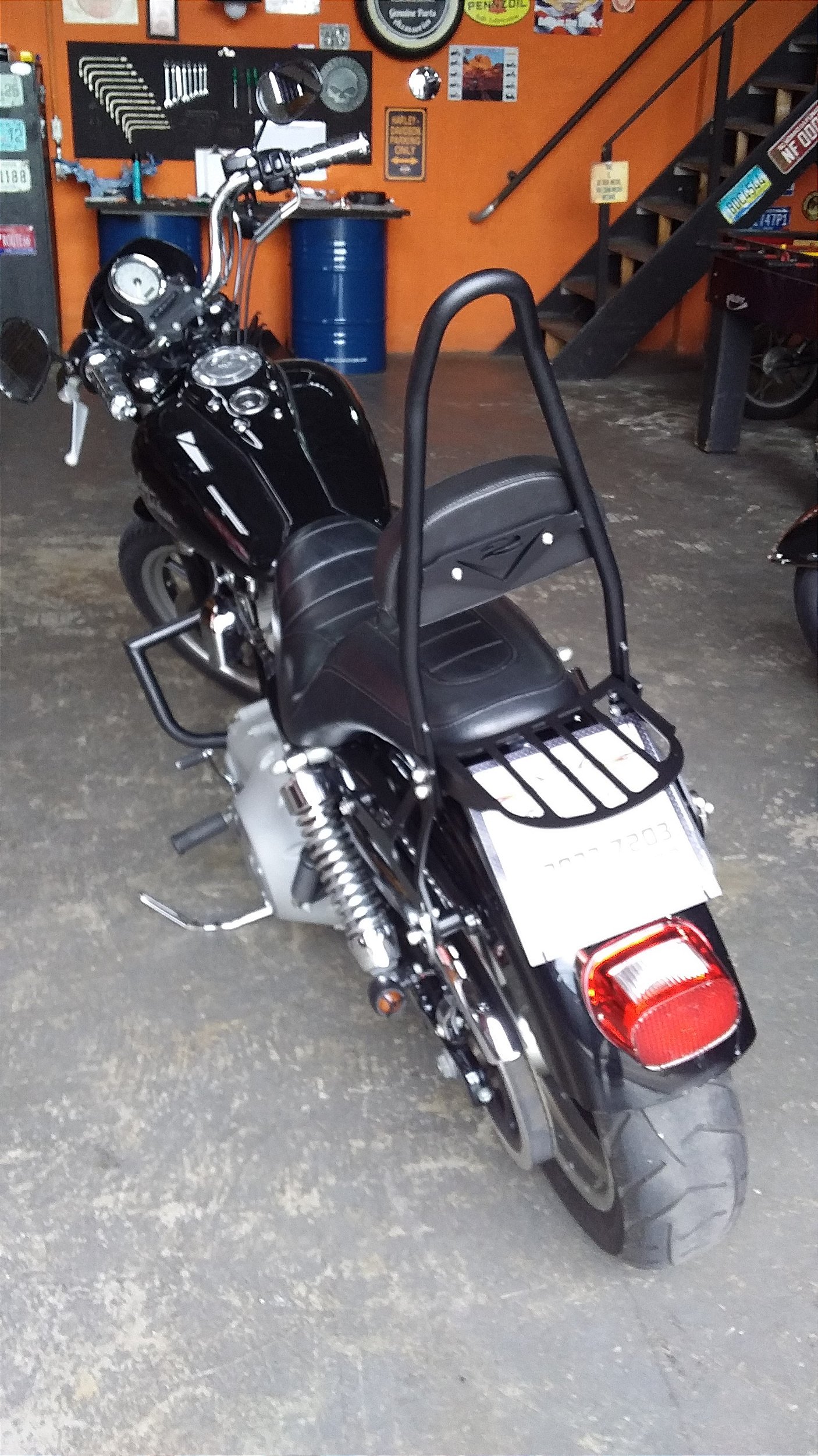 Bar Easy Rider Sissy bar Easy Rider destacável Harley Davidson Fat Bob até 2017 - V2 ...