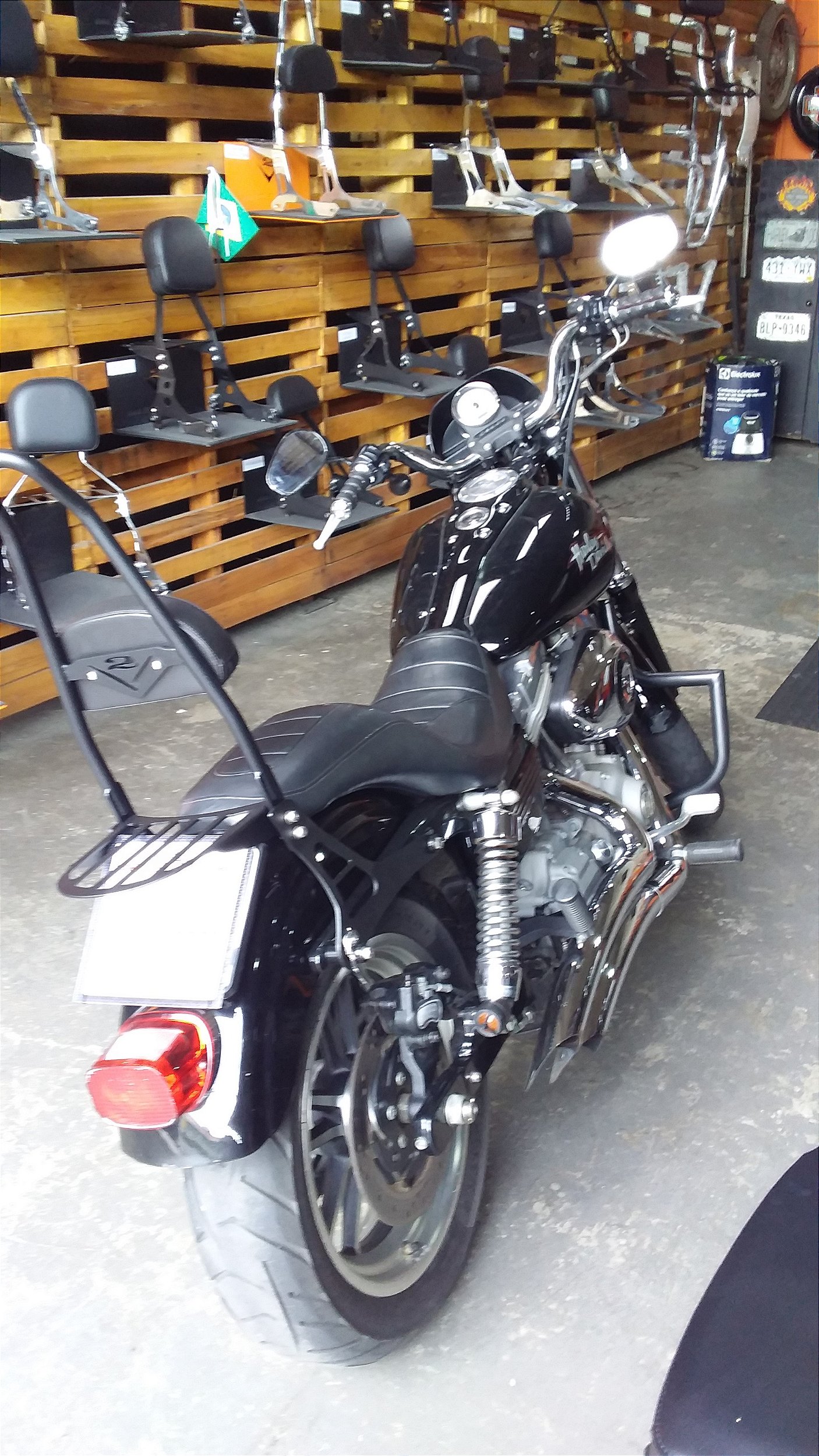 Bar Easy Rider Sissy bar Easy Rider destacável Harley Davidson Fat Bob até 2017 - V2 ...