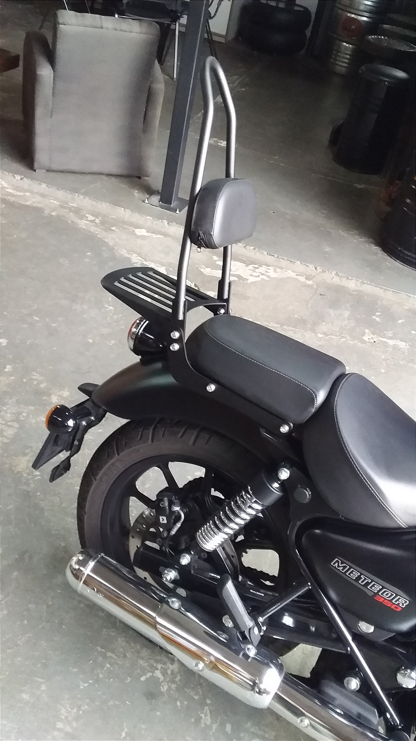 Fixobar Sissy bar Easy Rider fixo Meteor 350 - V2 Custom
