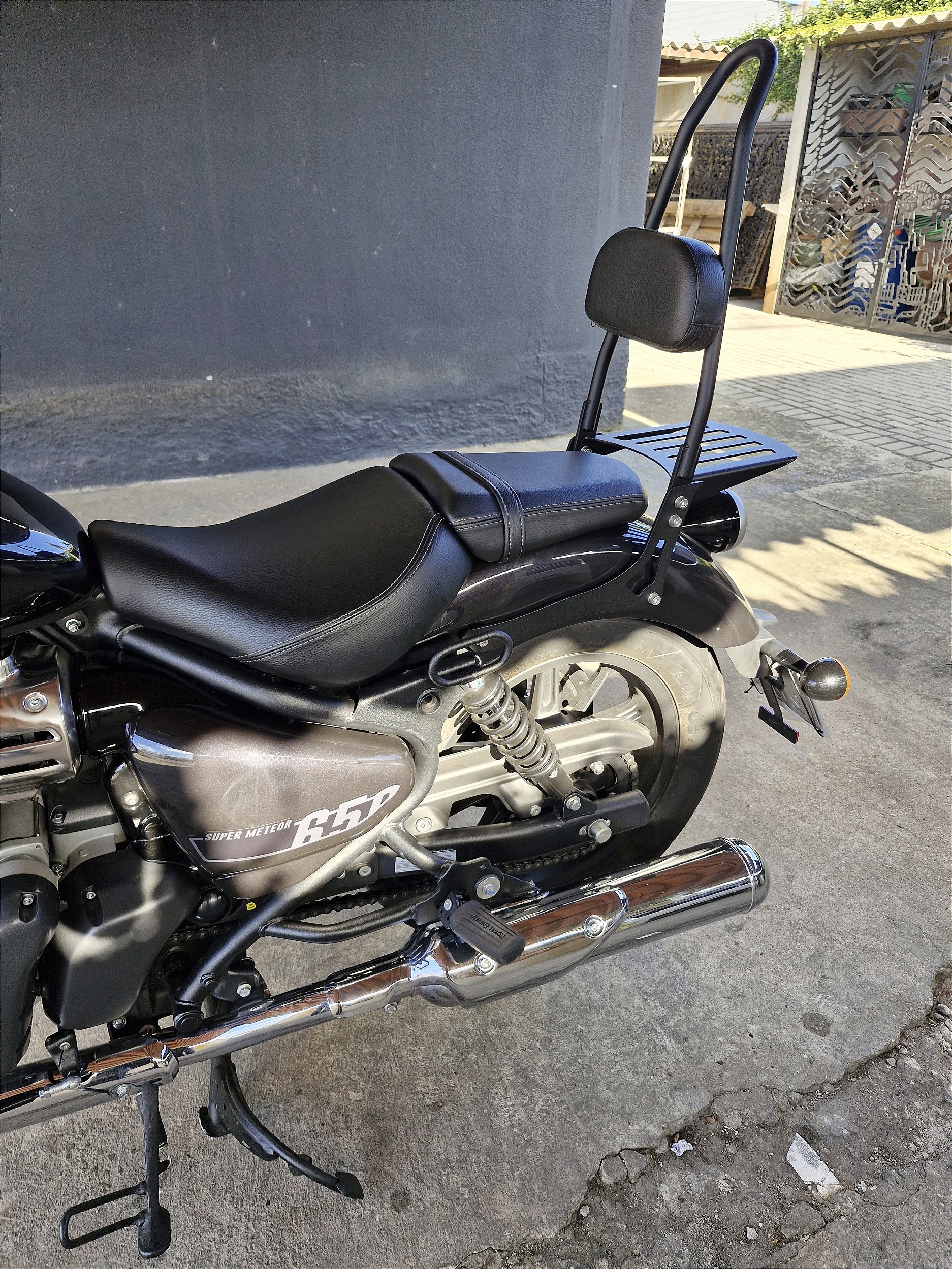Bar Easy Rider Sissy bar Easy Rider fixo Super Meteor 650 Celestial 2024 em diante ...