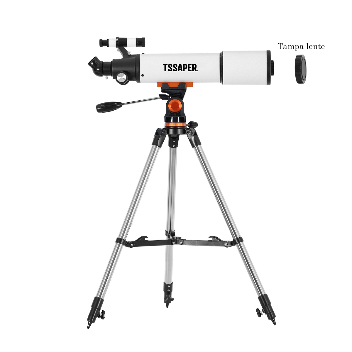 Telescópio astronômico Refrator Distância focal 500mm E Objetiva