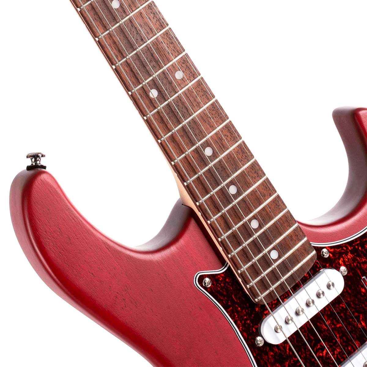 Guitarra Cort G110 HSS Open Pore Black Cherry | Versatilidade e