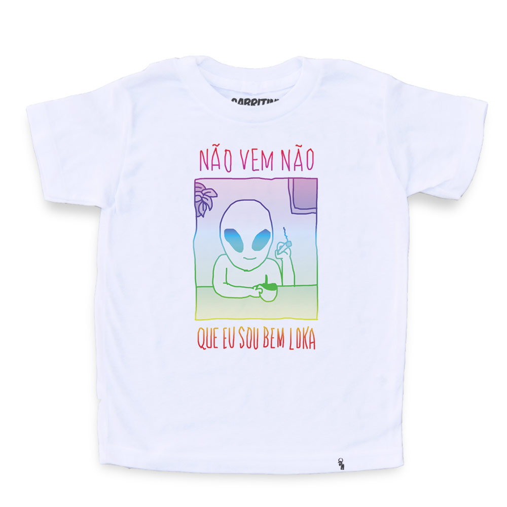 Nem Vem Que Eu Sou Bem Loka - Camiseta Clássica Infantil - El Cabriton  Camisetas Online! Vamos colocar mais arte no mundo?