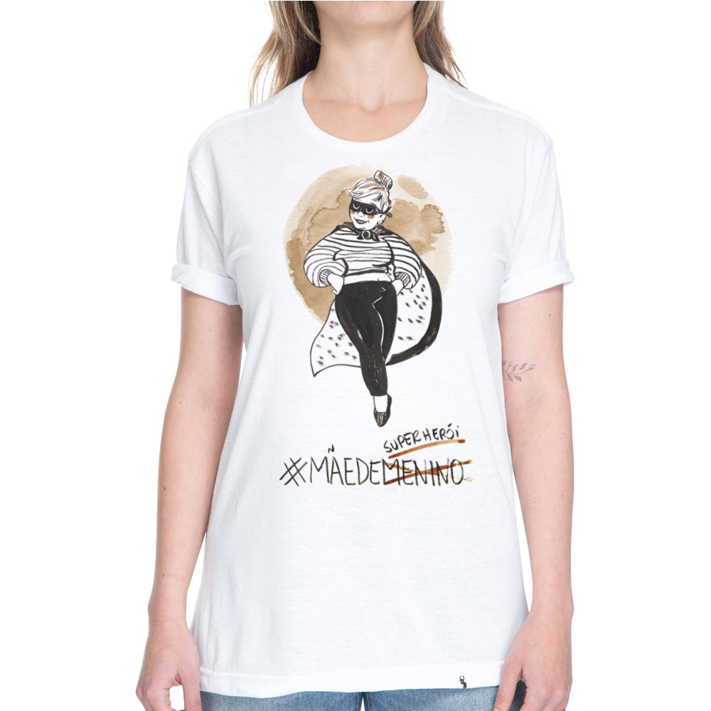 Mãe de Super-herói - Camiseta Basicona Unissex - El Cabriton Camisetas  Online! Vamos colocar mais arte no mundo?