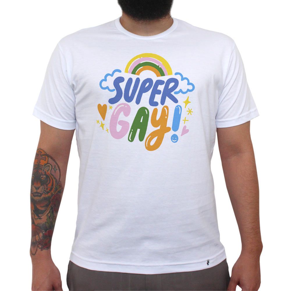 Super Gay - Camiseta Clássica Masculina - El Cabriton Camisetas