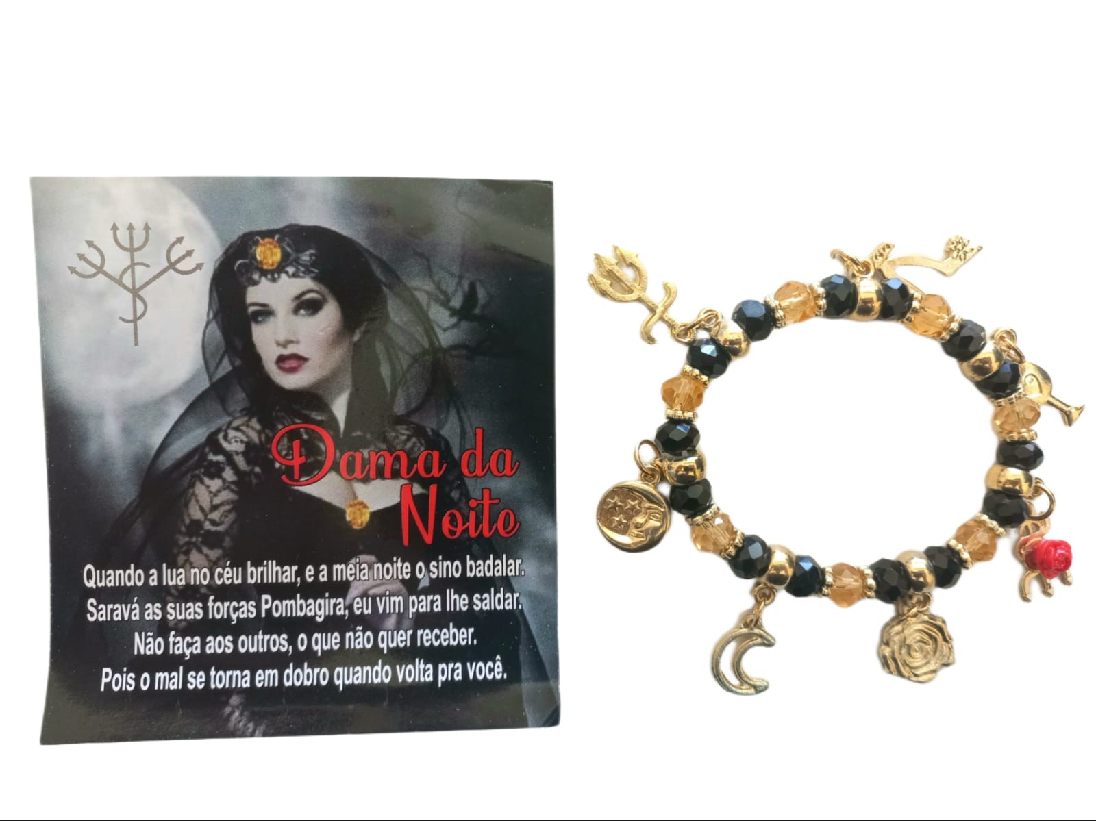 Pulseira Letras Dama da Noite