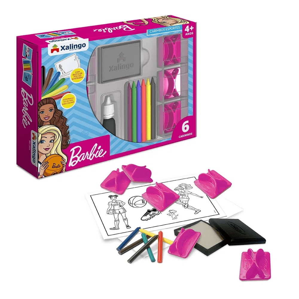 Kit 3 Quebra-Cabeça Para Colorir Barbie - Xalingo - Quebra-Cabeça