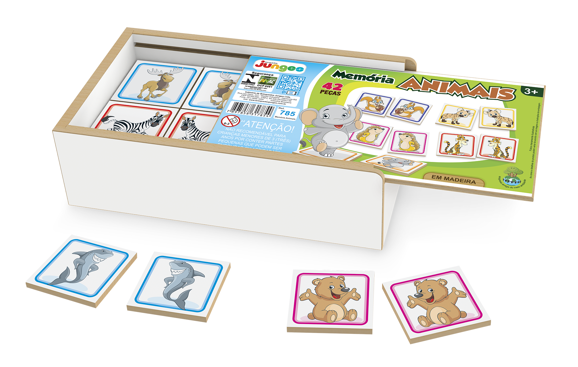 Jogo da Memória Animais P/ Educação e Alfabetização Infantil - Carlu - Jogos  de Memória e Conhecimento - Magazine Luiza