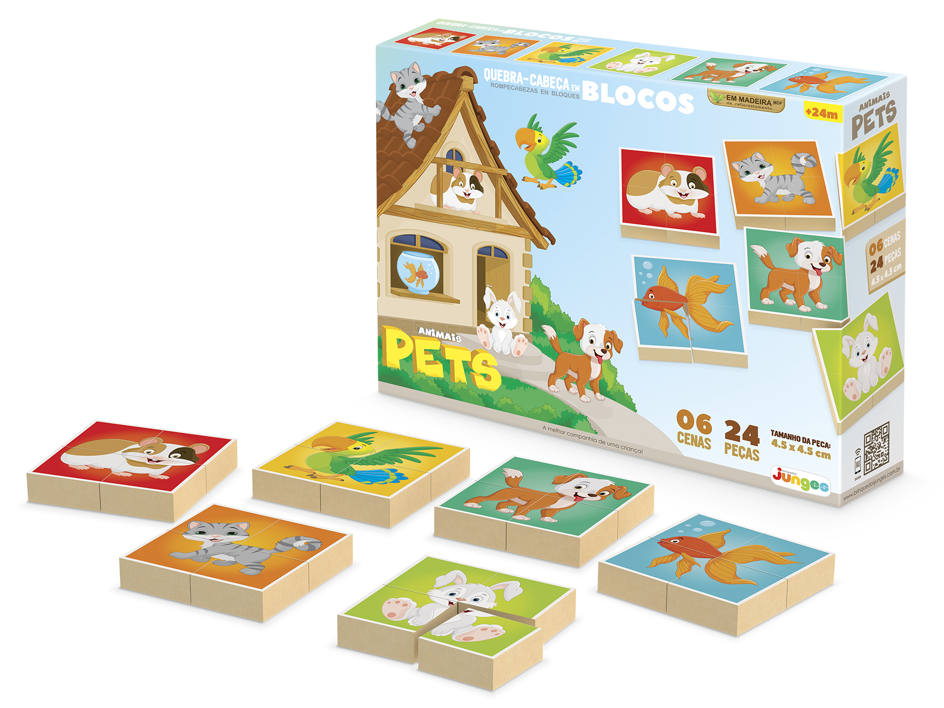 Coleção Animais Exóticos - Jogo Educacional Quebra-cabeça de Madeira  Premium Formas Únicas Corte Lazer Jigsaw Farm Cottage Natureza Presente  para