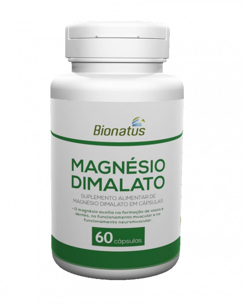 Magnésio Dimalato 60 Cãapsulas - Bionatus - Empório Jupira - Produtos  naturais e suplementação esportiva