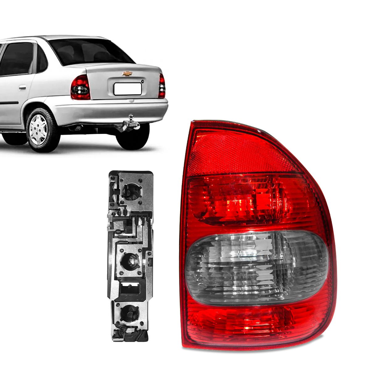 Lanterna Traseira Corsa Sedan 2000 A 2002 Classic 2003 A 2010 Fumê