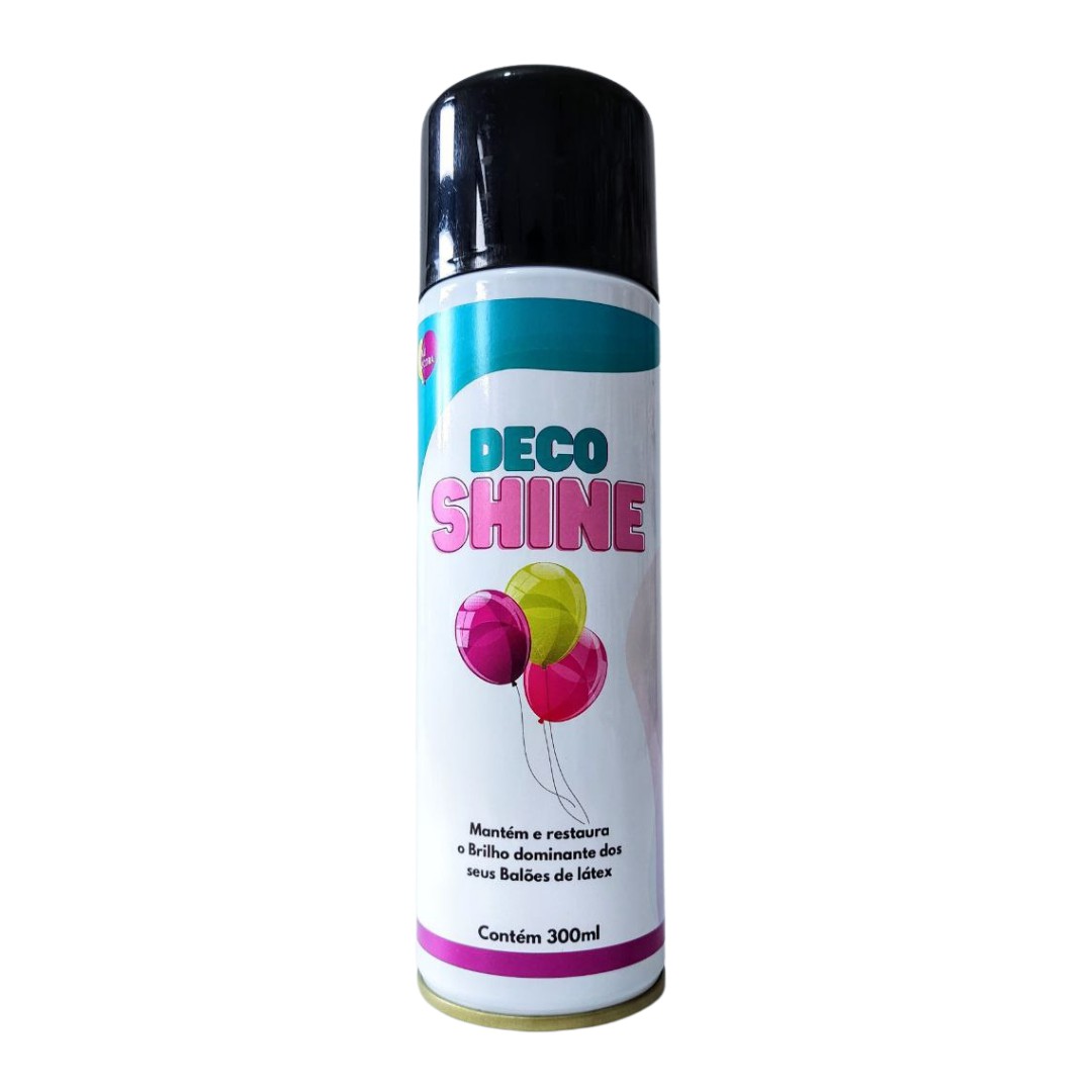 Deco Shine 300ml ( spray para brilho nos balões ) - Lau Decora - A Loja do  Decorador