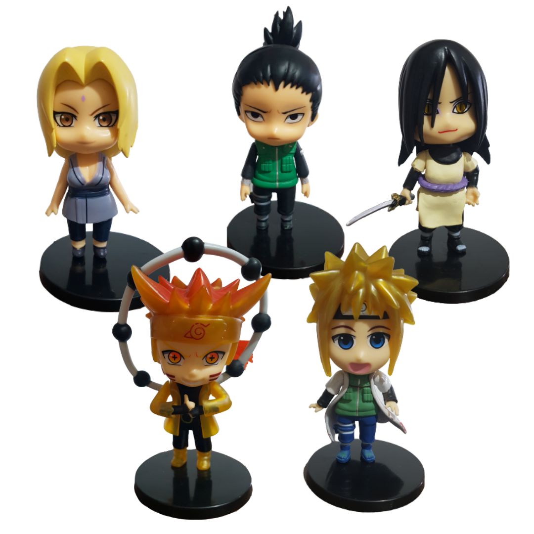 conjunto de 5 sellos de naruto gaara kakashi ha - Comprar Figuras