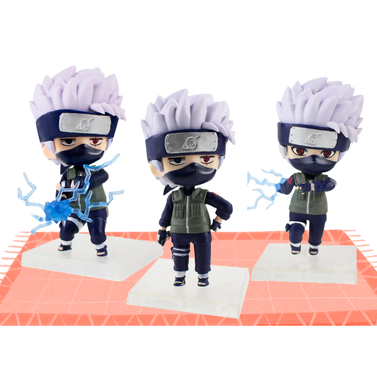 Naruto Shippuden Cartelado Kit completo com 6 bonecos 15 cm em