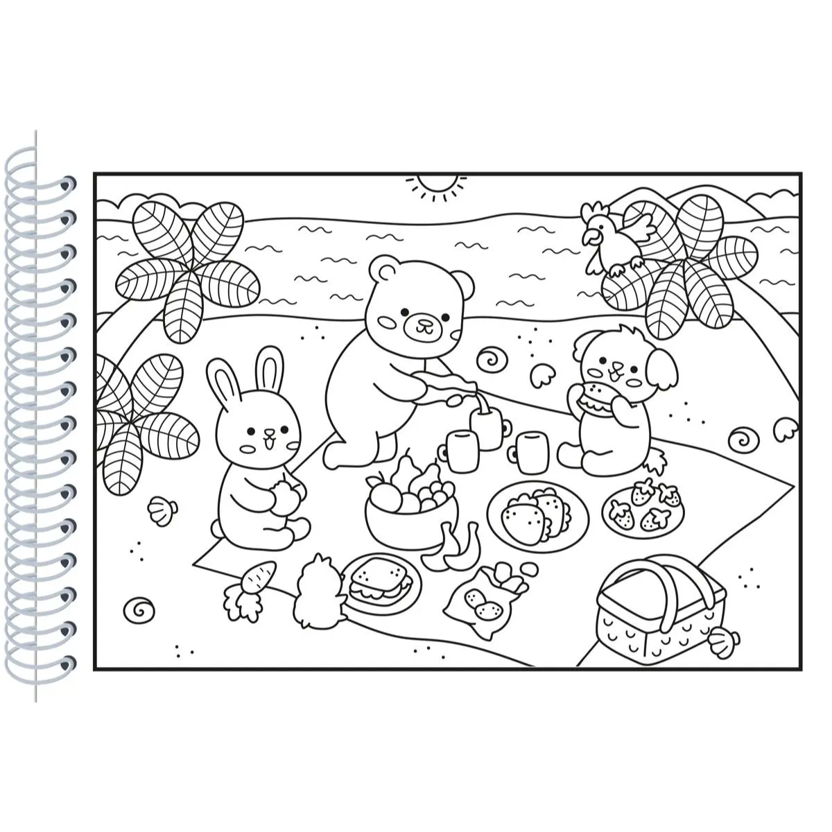 Livro Comfy & Cozy Para Colorir Capa Dura Verde 48 Desenhos - Loja Ortsac