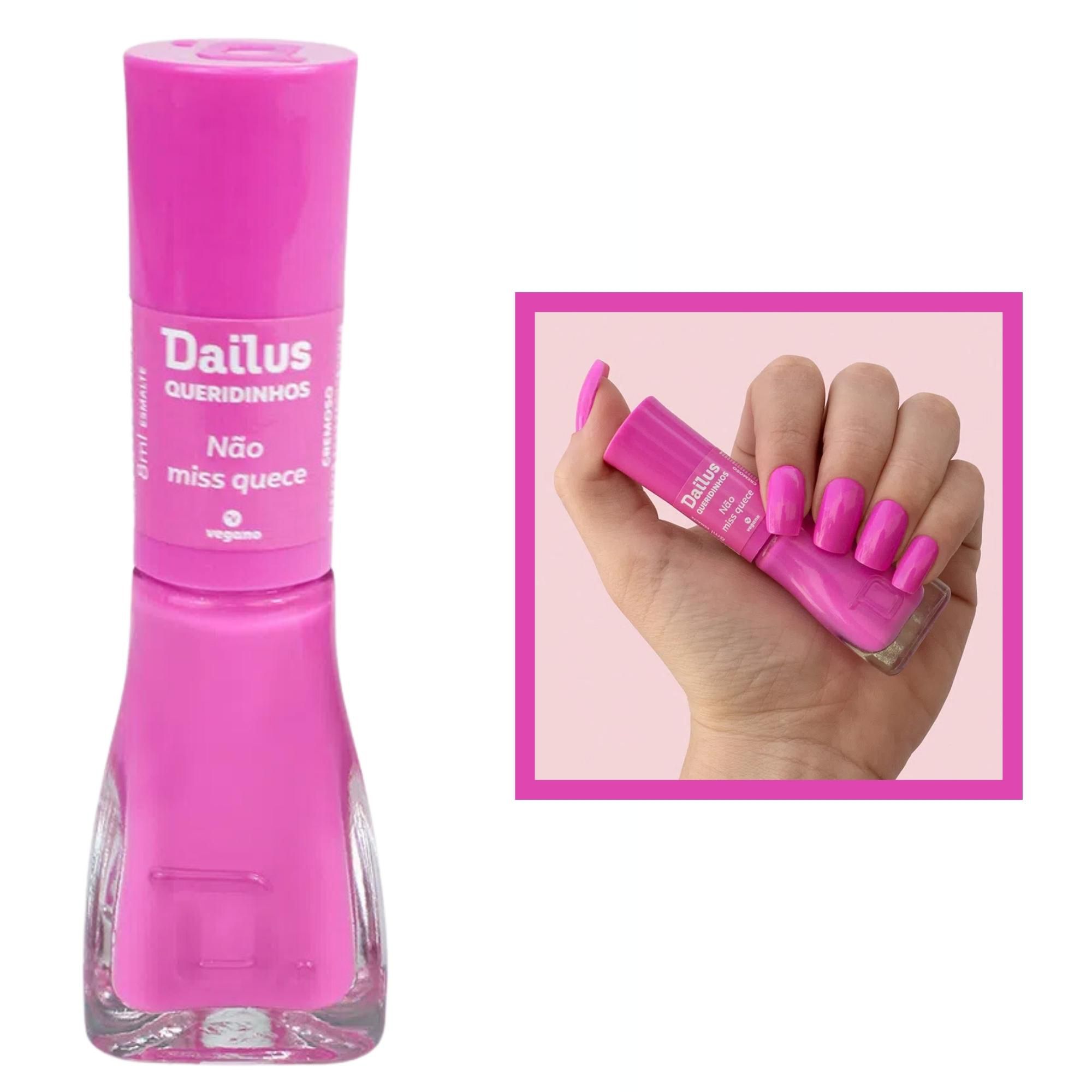 Esmalte Dailus Queridinhos Não Miss Quece Rosa Pink Cremoso - Gabeauty  Cosméticos