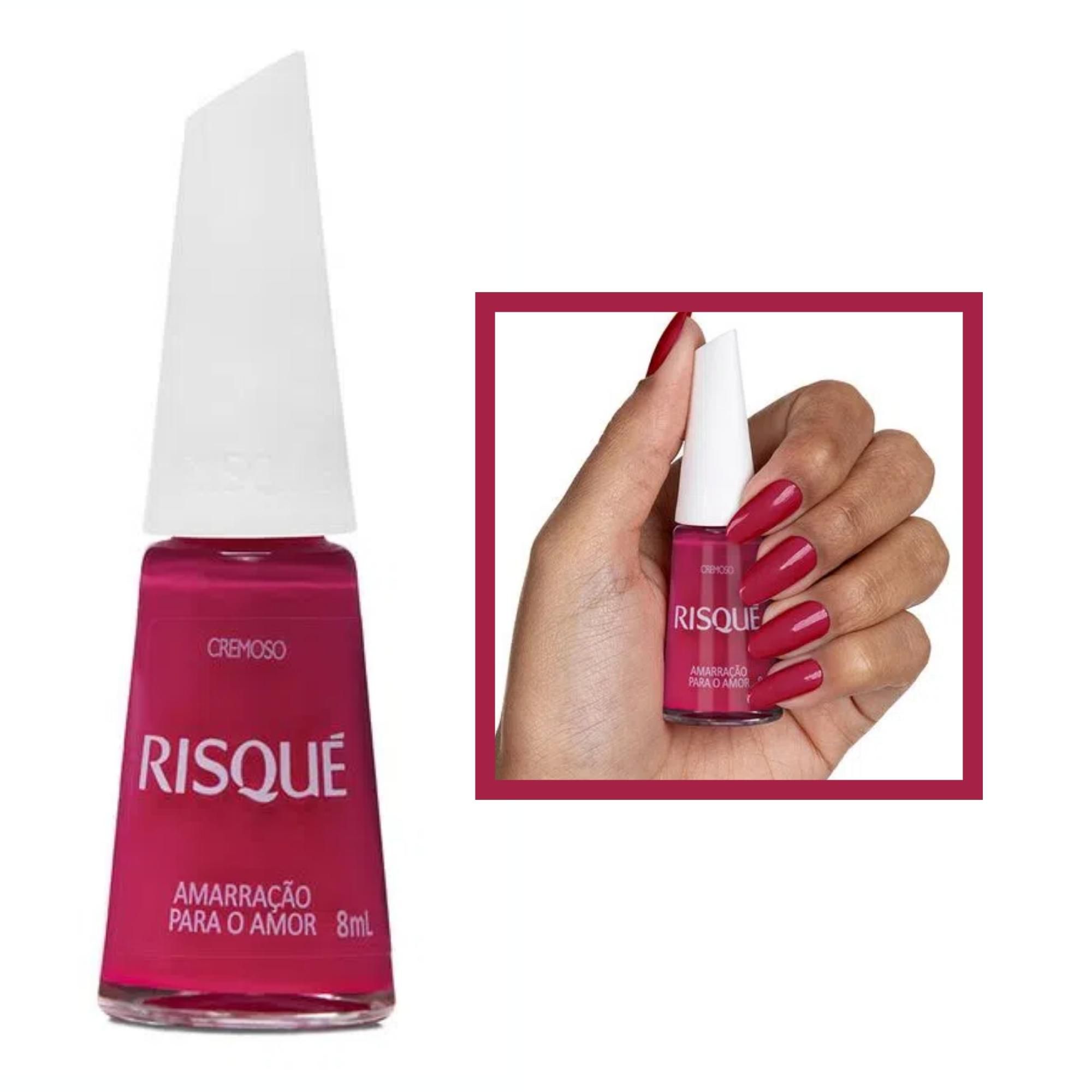 Esmalte Risque Amarração P/ Amor Cremoso Rosa Hipoalergenico - Gabeauty ...