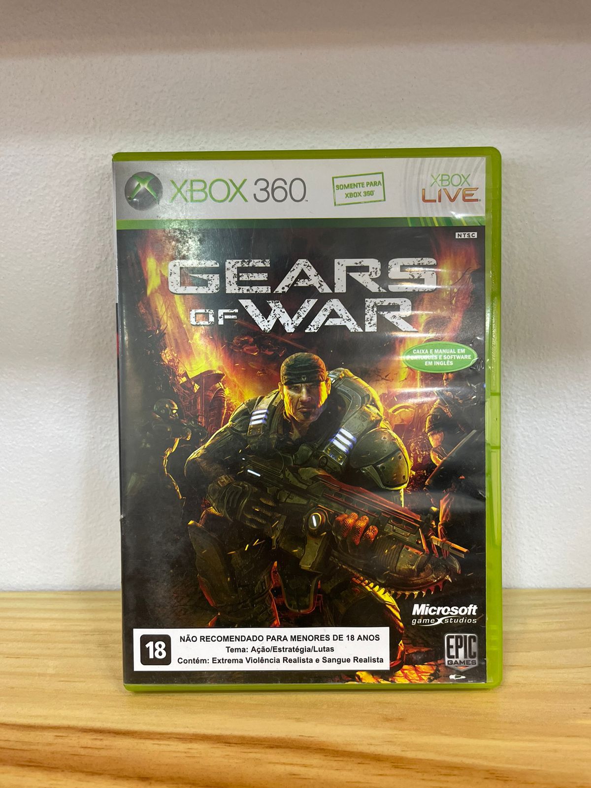 Jogo Gears of War - Xbox 360 Mídia Física Usado