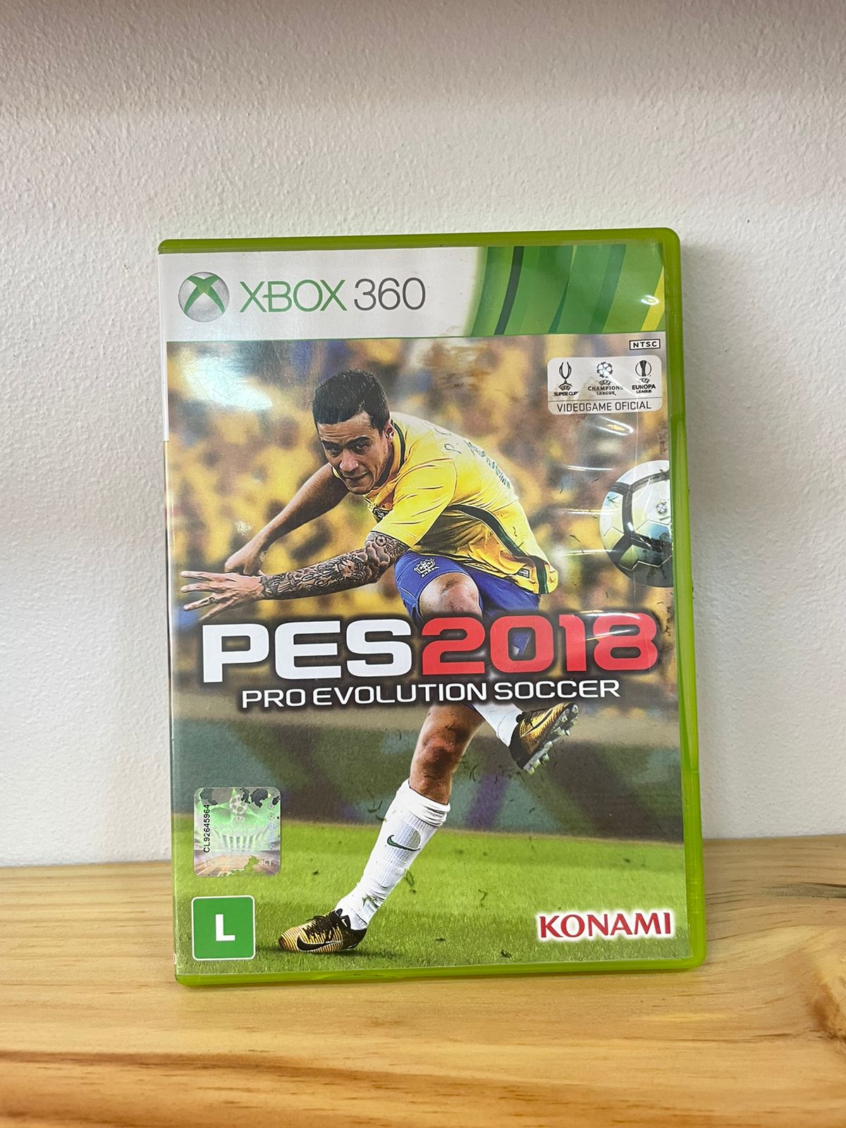 Jogo PES 2018 Xbox 360 Mídia Física Original (Lacrado)