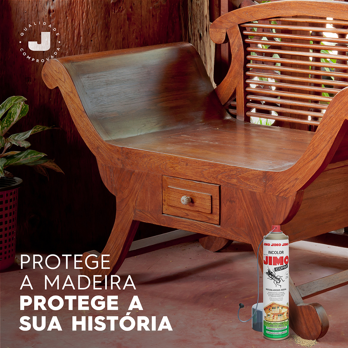 Dedetizador Jimo Anti Cupim Spray Incolor 400ml - Pestshop