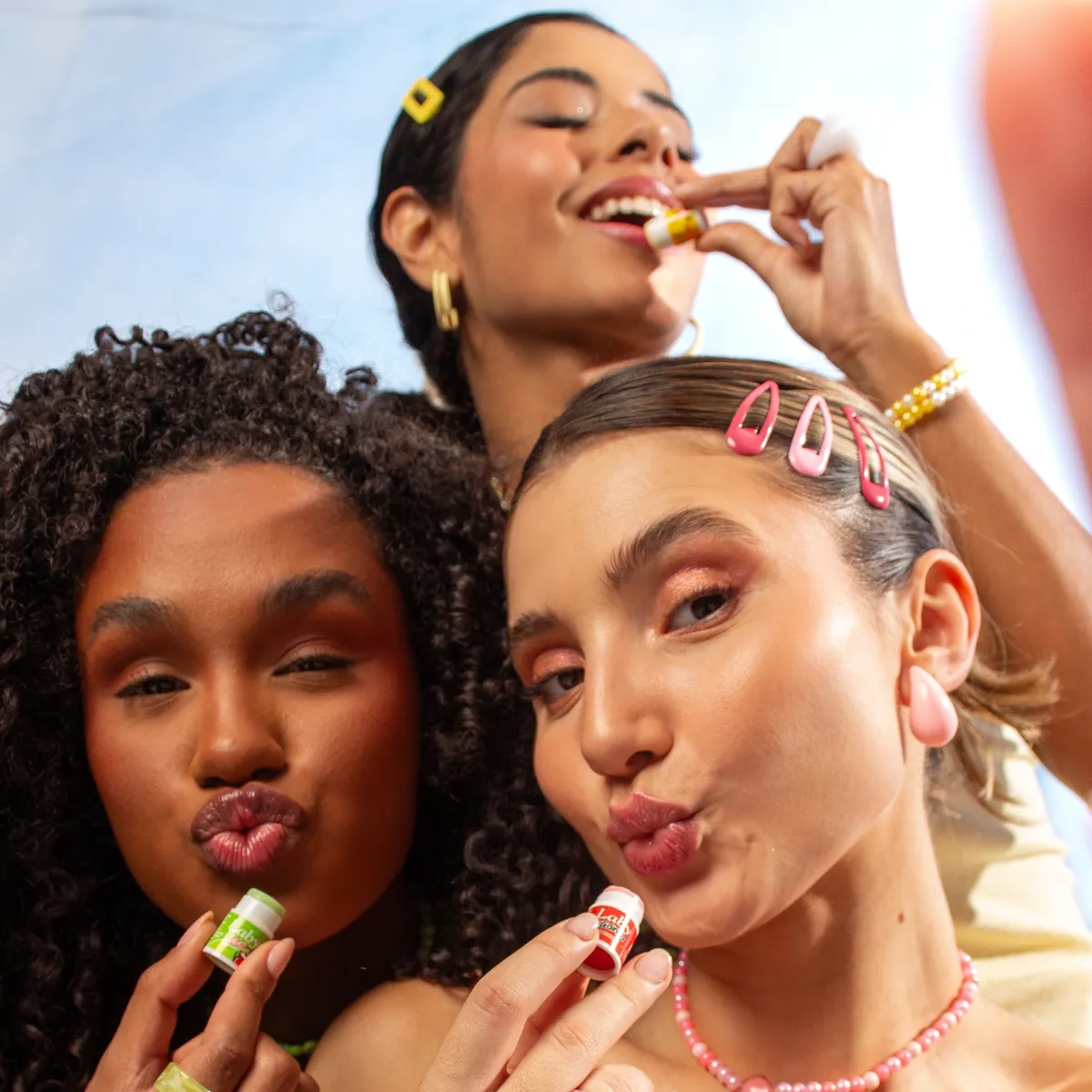 Protetor Labial Laby Trio Azedinha/lilith/chita 3,5g Pote 3u