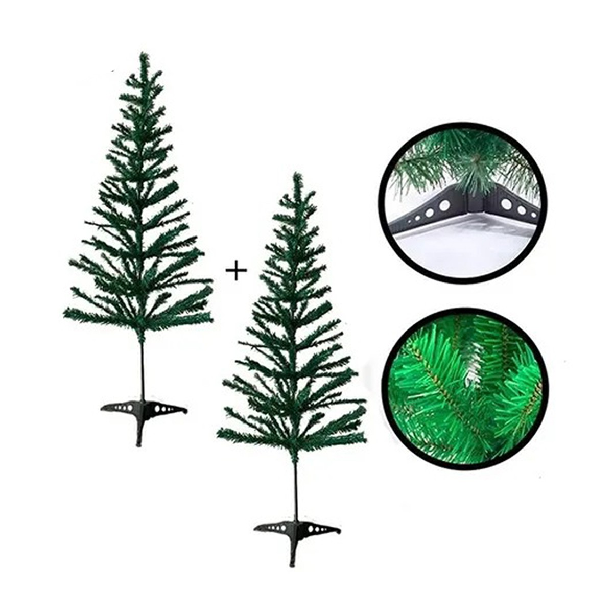 Arvore De Natal Pinheiro Grande Simples Verde Nevada 1,80 Mt - DHS SHOP -  Site Oficial