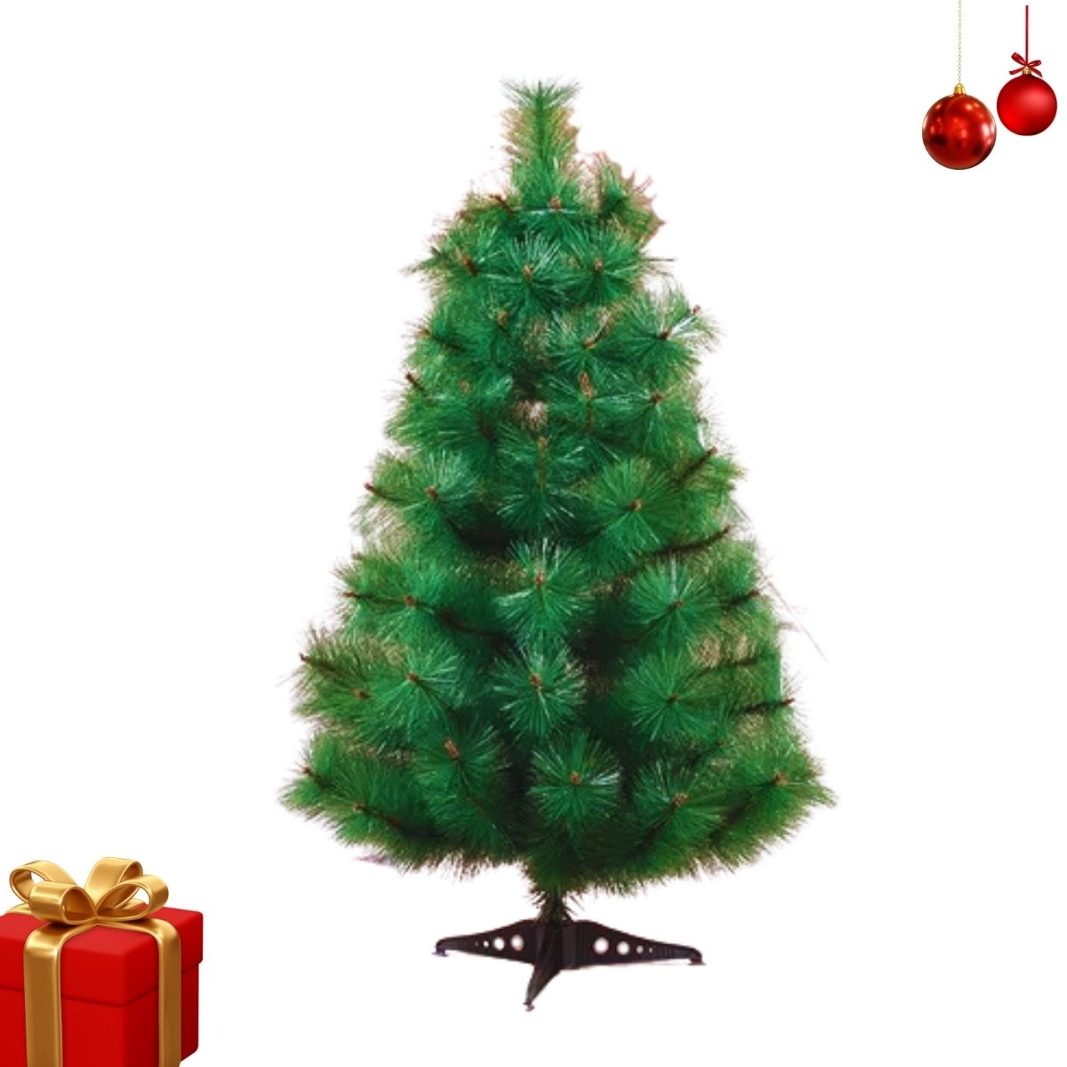 Árvore Pinheiro Natal Pequena 90cm Verde/nevada/br-simples - Christmas  Trees - AliExpress