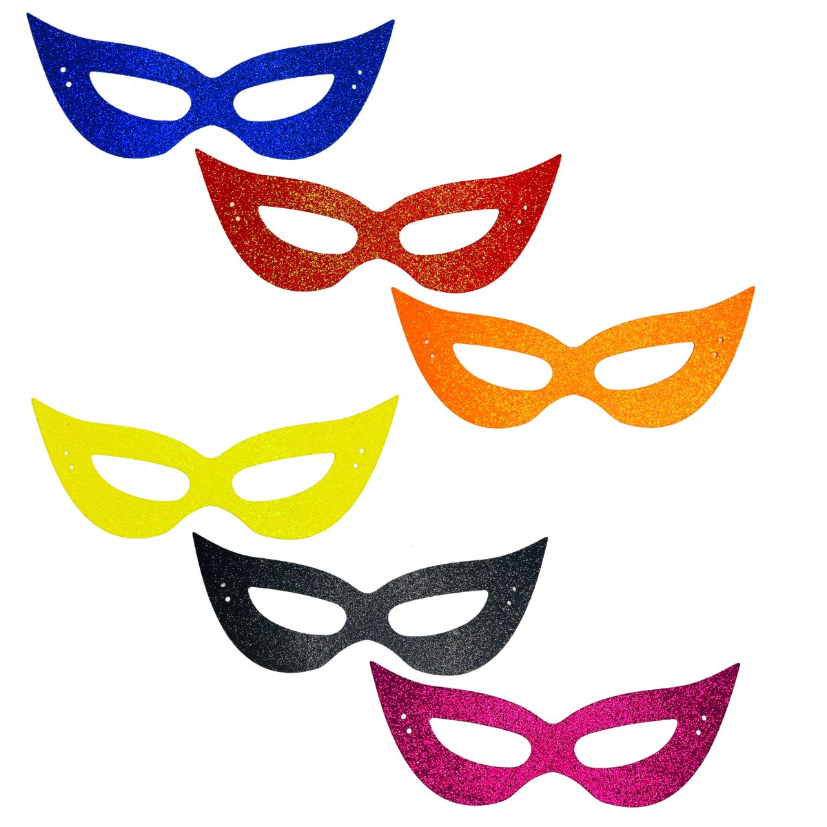 Máscara de Carnaval de Papel para Rosto 4 Unidades