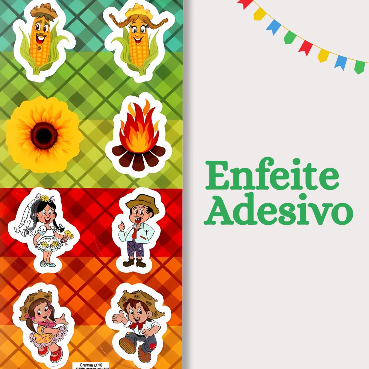 16 Adesivo Redondo Figurinha Cartela Festa Junina São João - DHS SHOP ...