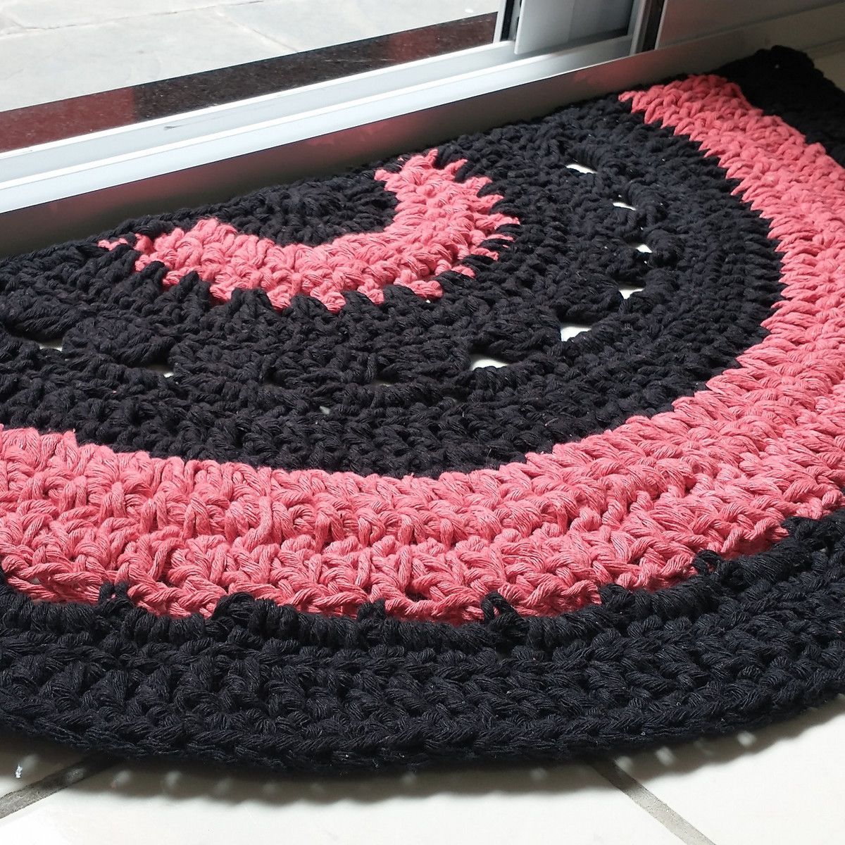 Tapete Maxi Croche Meia Lua - Ateliê Andrea Croche Handmade