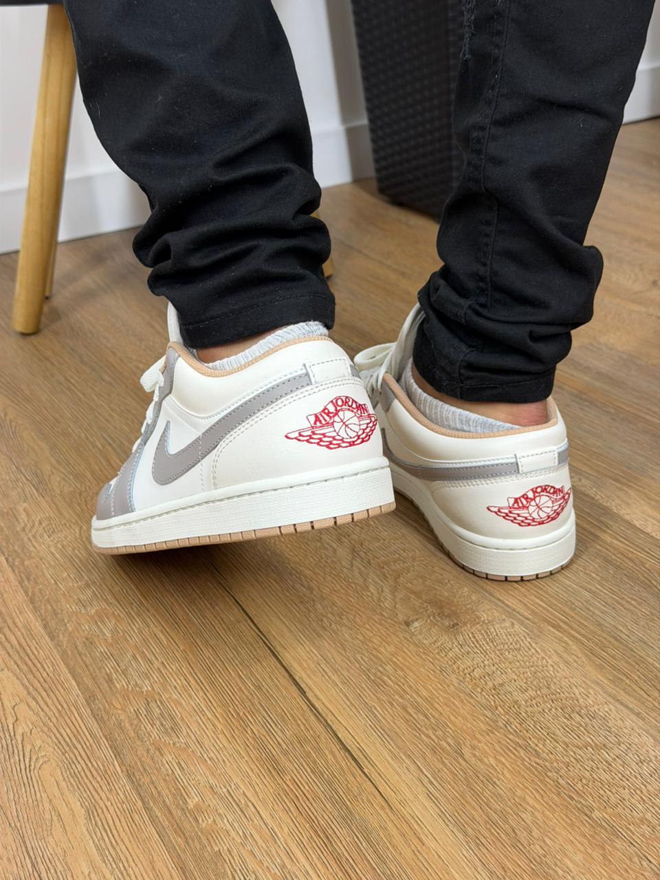 Air Jordan 1 LOW Off White e Marrom 553558-169 - Granfino Store