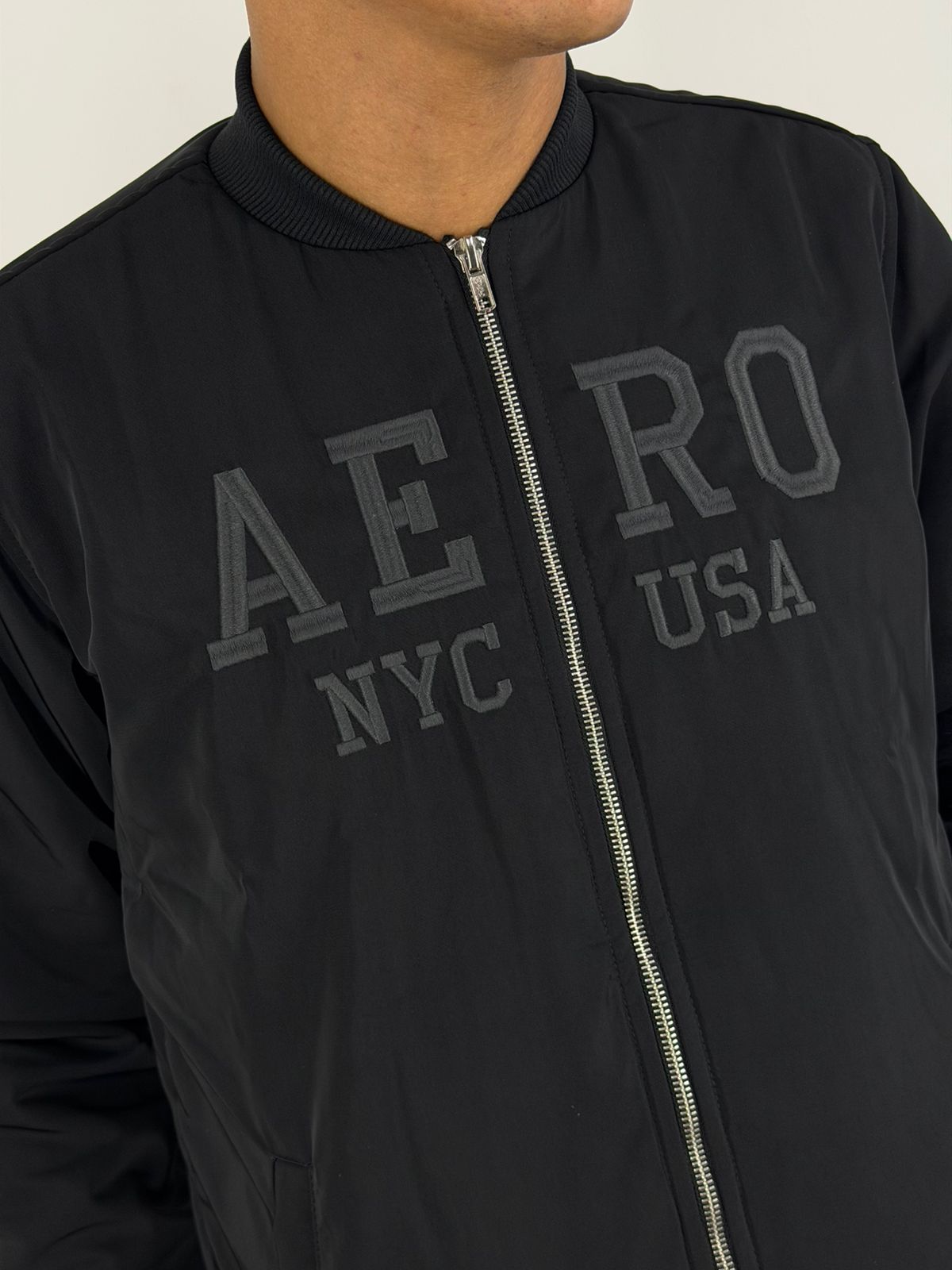 Jaqueta Aeropostale Platinum Preta 87140916 - Granfino Store | Seu