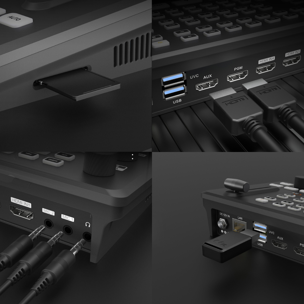 Church Trio Live — Kit 3 câmeras PTZ 20x para igrejas com switcher SW1 ...