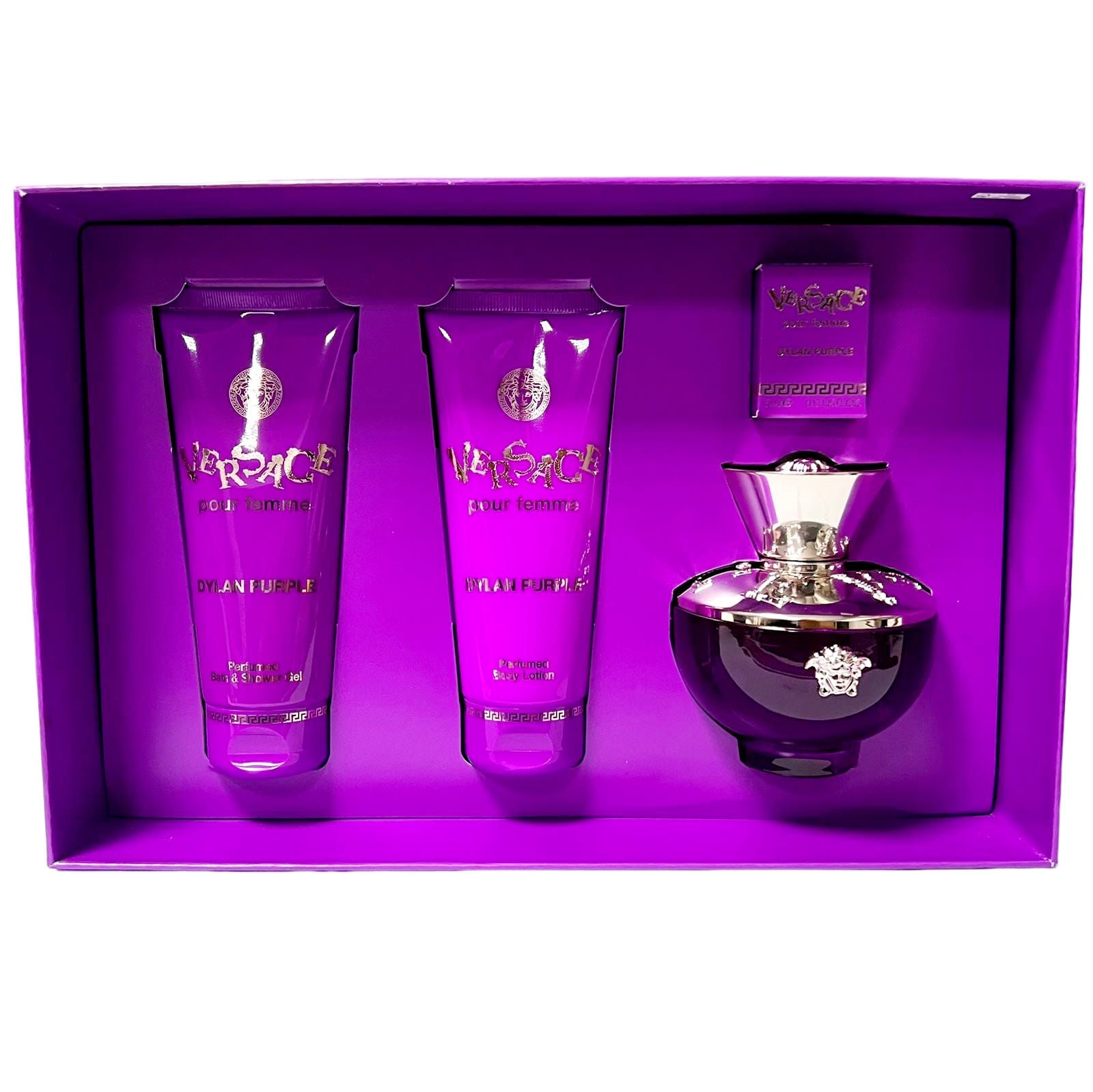 Versace Dylan Purple 100mlセット Versace Coffret Dylan Purple Pour Femme Edp 100ml + Bolsa +