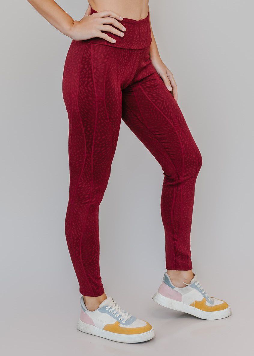 Legging RM 06670 Bordo 03 / Transparente - Run More