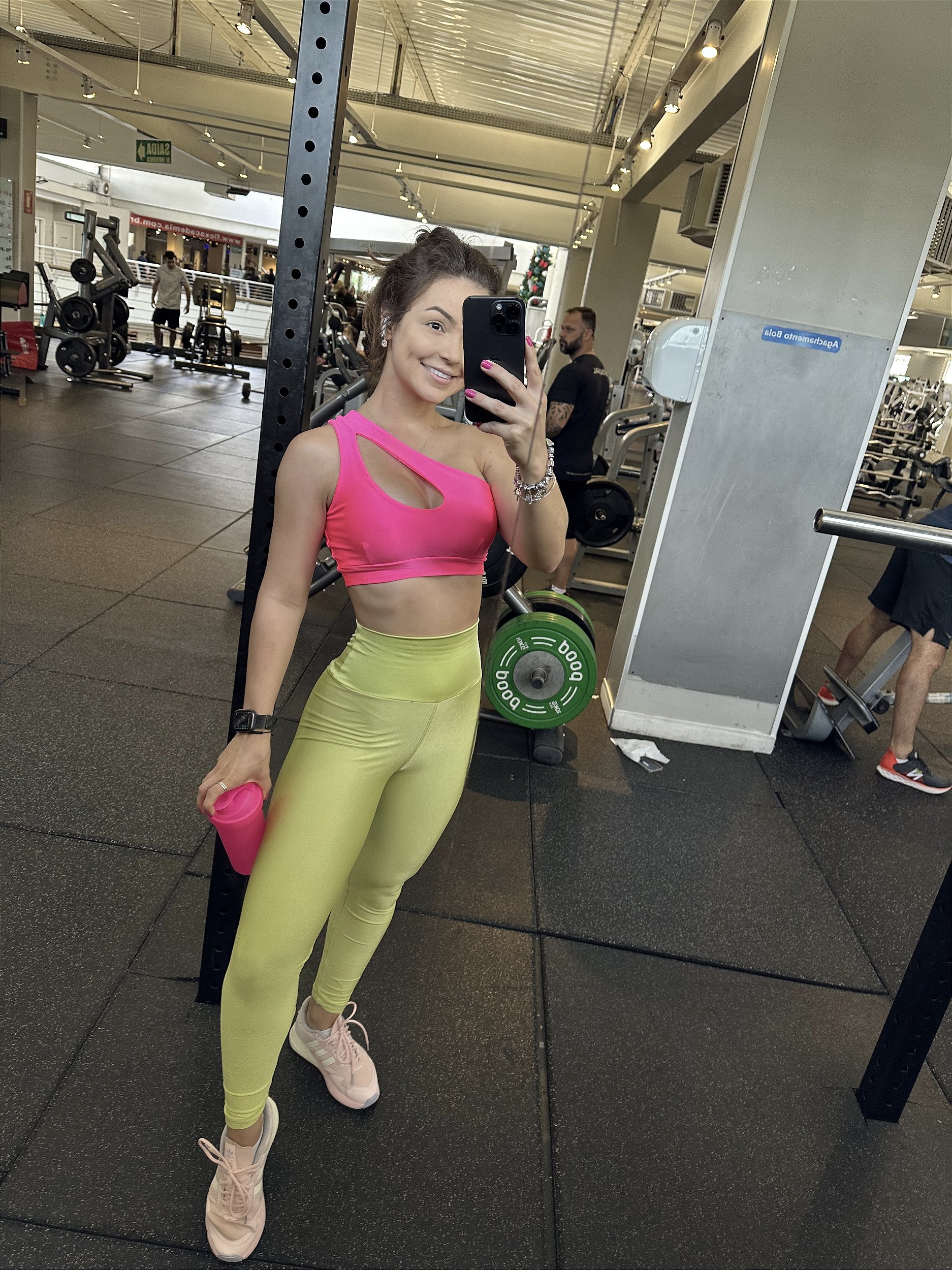 Calça Legging Canelada Glow Preta