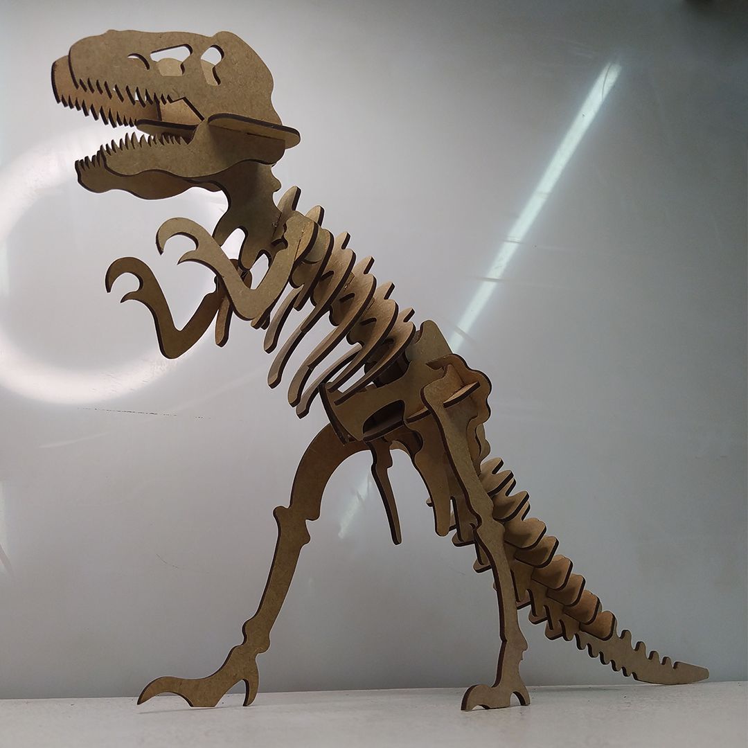 Brinquedo Quebra Cabeça 3d Dinossauro Tiranossauro Rex Mdf : :  Brinquedos e Jogos