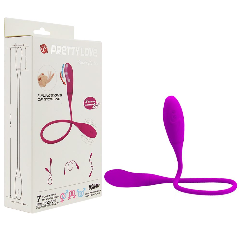 Vibrador Duplo Flexível 7 Modos Snaky Love Pretty Love Dot G Dot G 3777