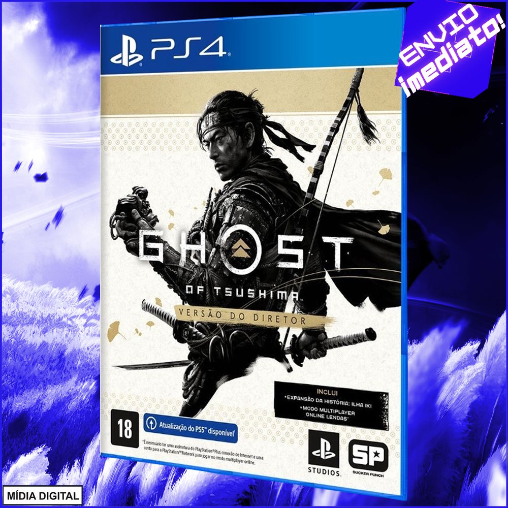 Ghost Of Tsushima Diretor + The Last Of US 2 PS4 Mídia Física em Português  - Sucker Punch - Outros Games - Magazine Luiza