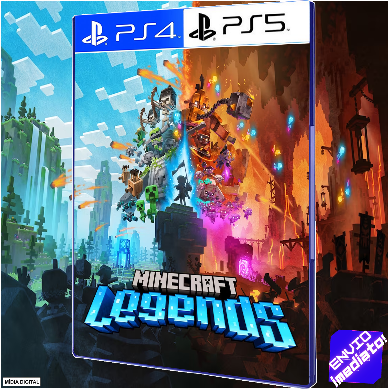 Minecraft Legends é revelado e chega ao PS4 e PS5 em 2023