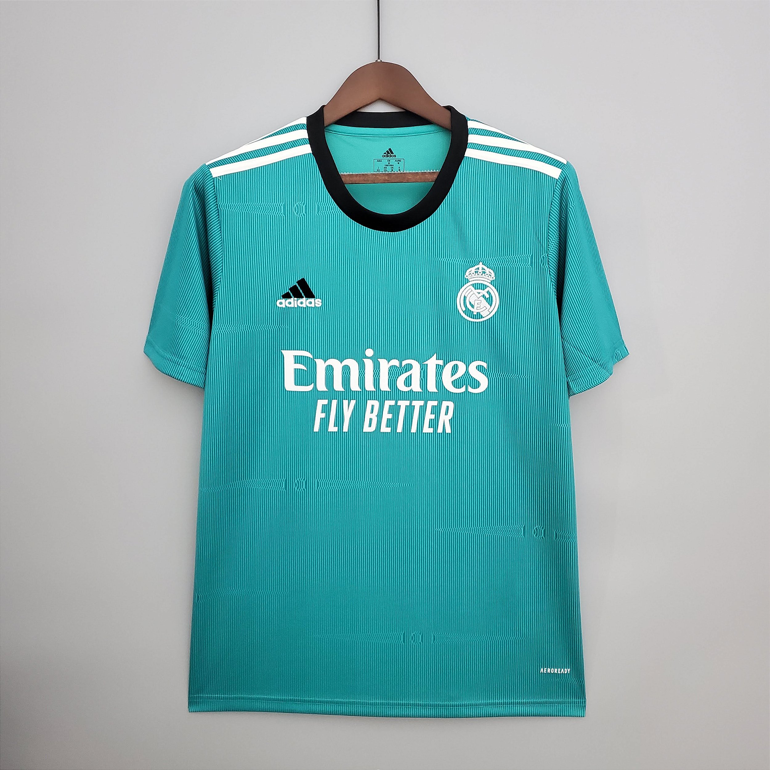 Camisa Real Madrid III 21/22 s/nº Torcedor Adidas - Verde Água - Street  Concept