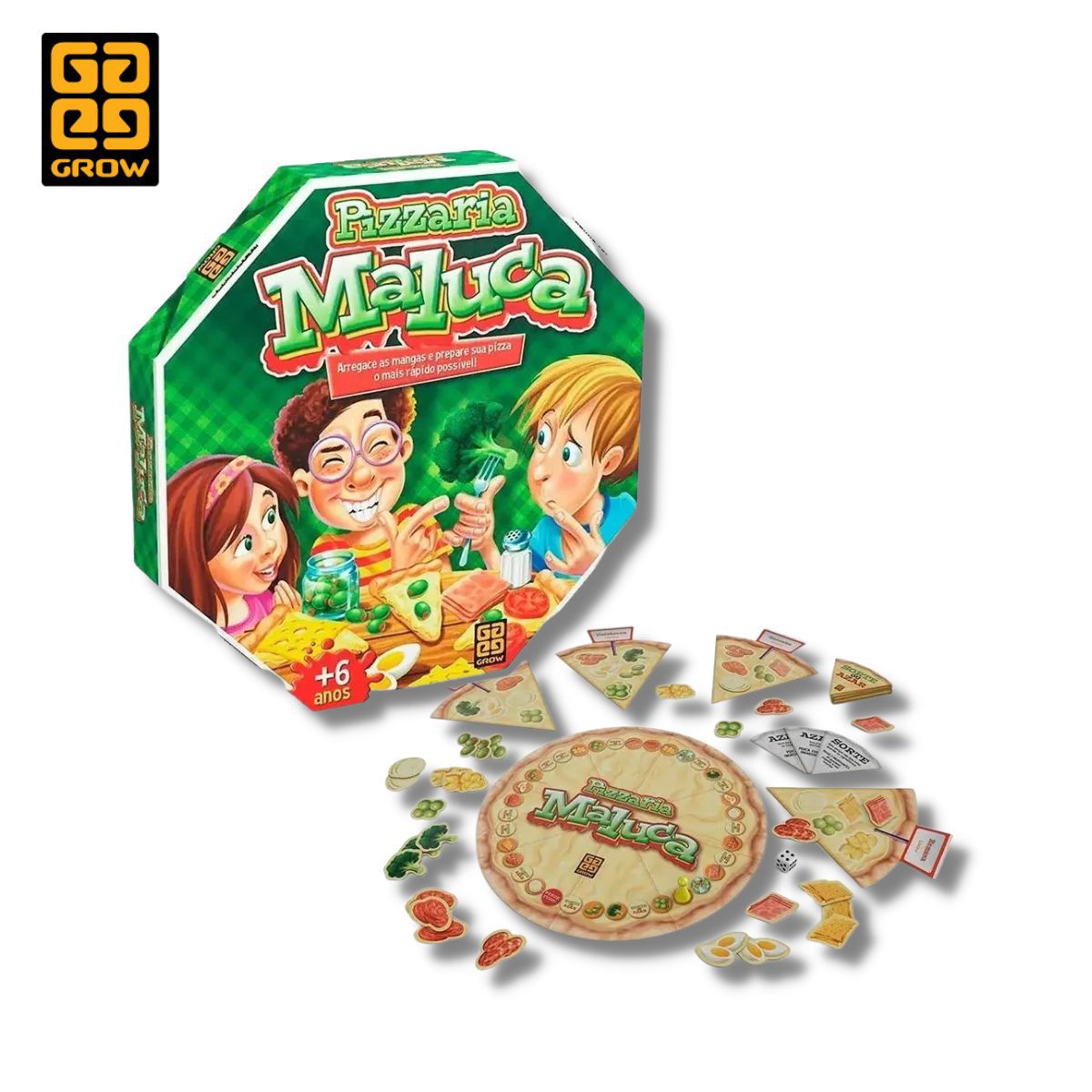 Jogo Pizzaria Maluca Crianças Tabuleiro Criativo Infantil