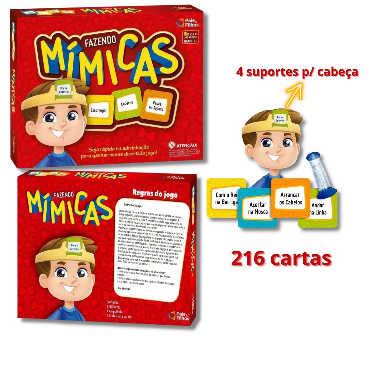 Jogo De Adivinhação Fazendo Mímicas Super Jogos Pais e Filho