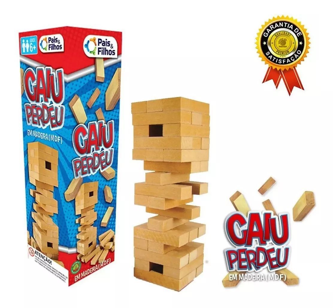 JOGO FAMILIA CAIU PERDEU 54 PCS PAIS & FILHOS DIVERTIDO - Lepetiti  Brinquedos