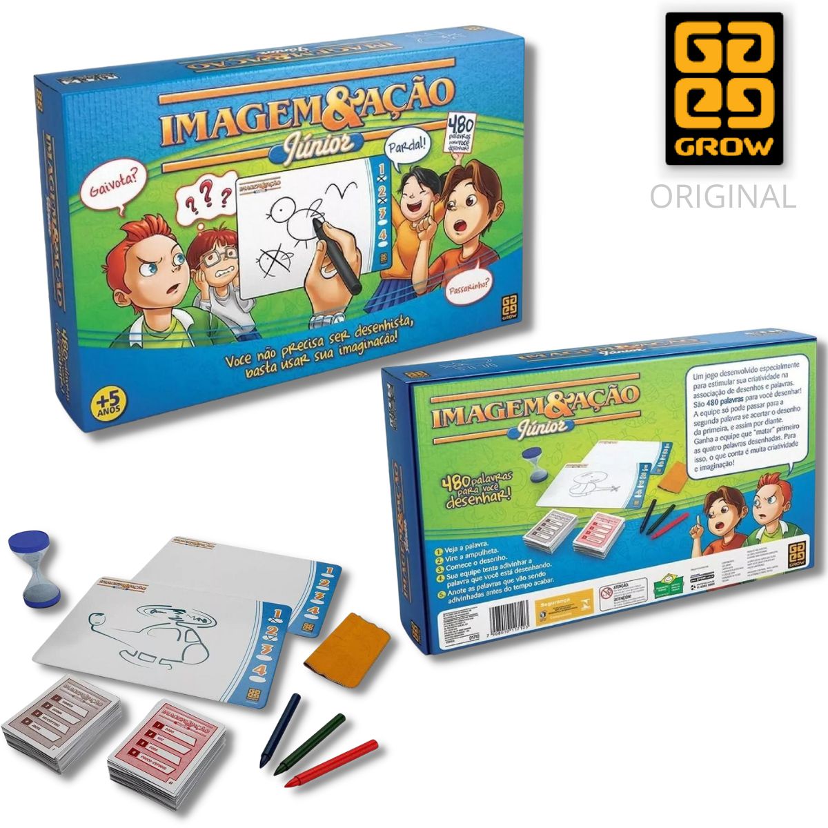 JOGO DE TABULEIRO MESA ORIGINAL IMAGEM & ACAO JUNIOR GROW