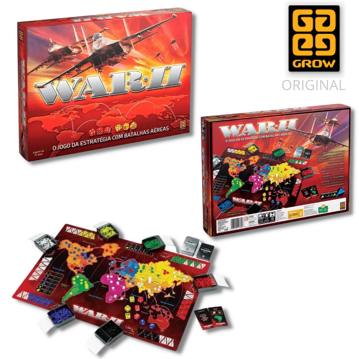 Antigo jogo War 2 Grow Completo Caixa em perfeito estad